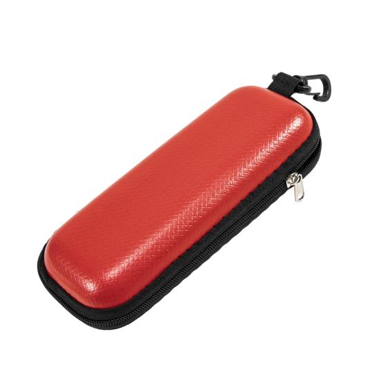 Портативный футляр для очков на молнии с металлическим карабином, высокопрочный EVA, устойчивый к сжатию, ретро-текстура под солому, спортивные аксессуары