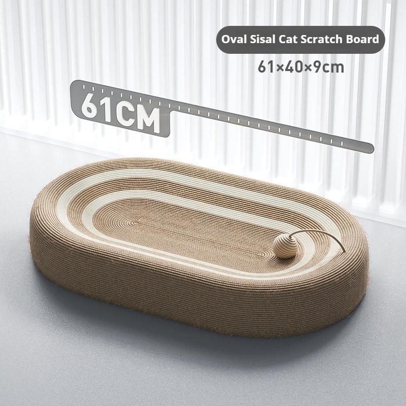 Хорошее качество овальные кошачьи когтеточки 100% сизаль кошачья когтеточка для кошек кровать гнездо игрушка для жевания укусы точилка для ногтей Pet Suppl