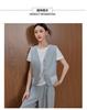 Lace Splicing Vest Wide Leg Pants 3-Piece Set