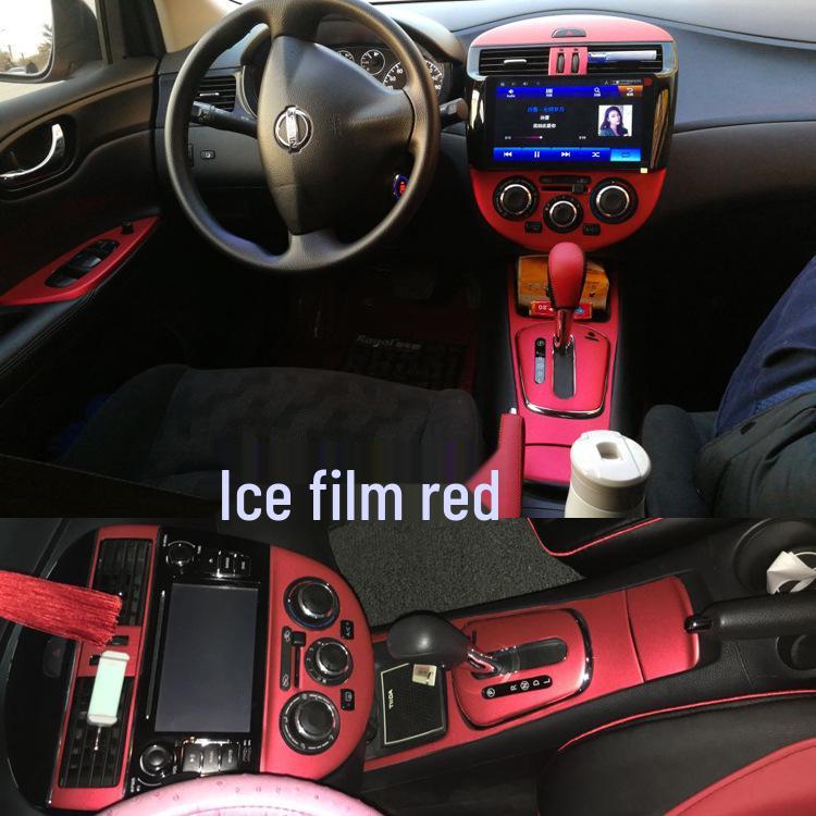 11-15 Tiida Carbon Fiber Console & Gear Decor Film Stickers