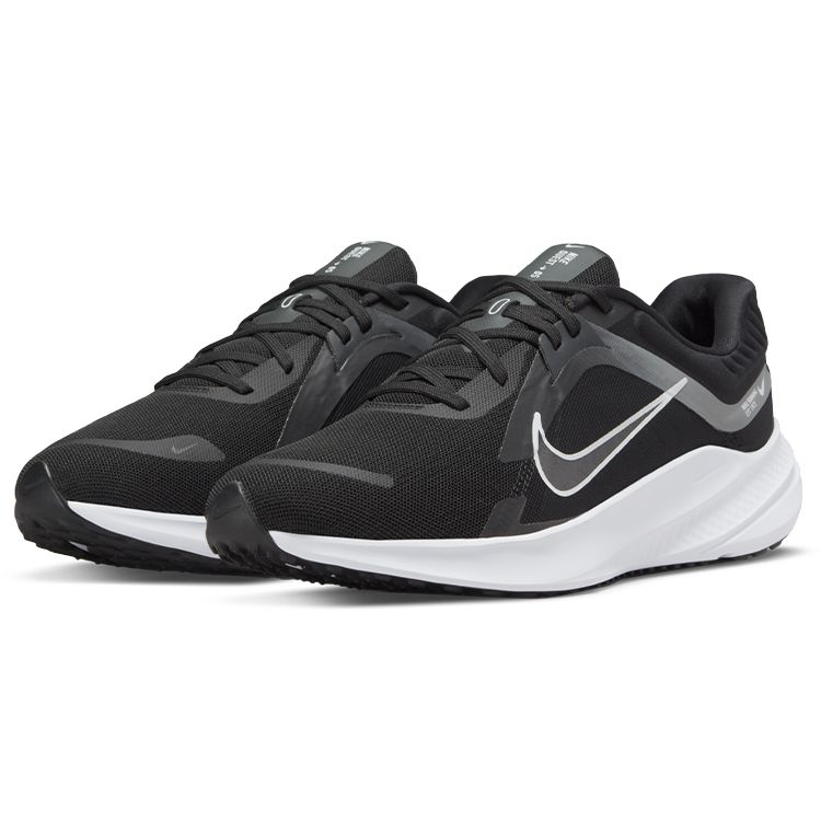 Nike Мужские кроссовки Quest 5 Black Smoke Grey Dark-Smoke-Grey White DD0204-001