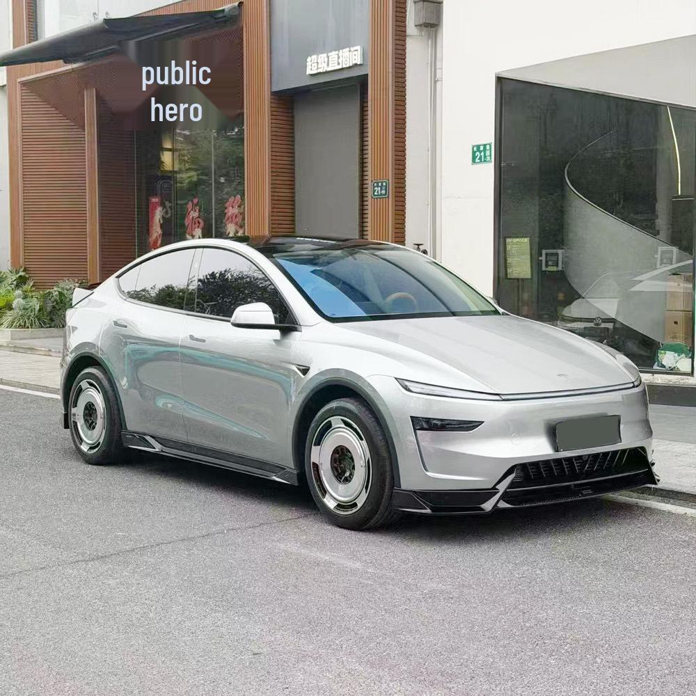 Передний сплиттер-спойлер на бампер для Tesla Model Y 2024+ (рестайлинг) от YOFER