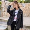 2025 Spring and Autumn New Leather Jacket Women's Short Korean Version Small Loose Student Wind Bike Leather Jacket