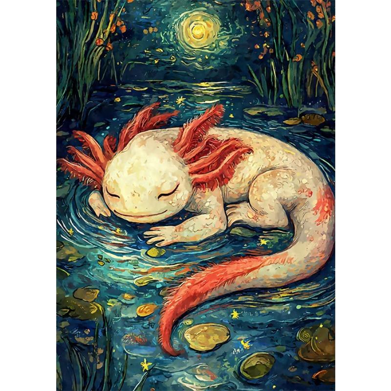 Звездная ночь Животные Кот Бобр Утконос Олень Ретро Милый Постер с Животными Холст Живопись Настенные Картины Домашний Декор Комнаты