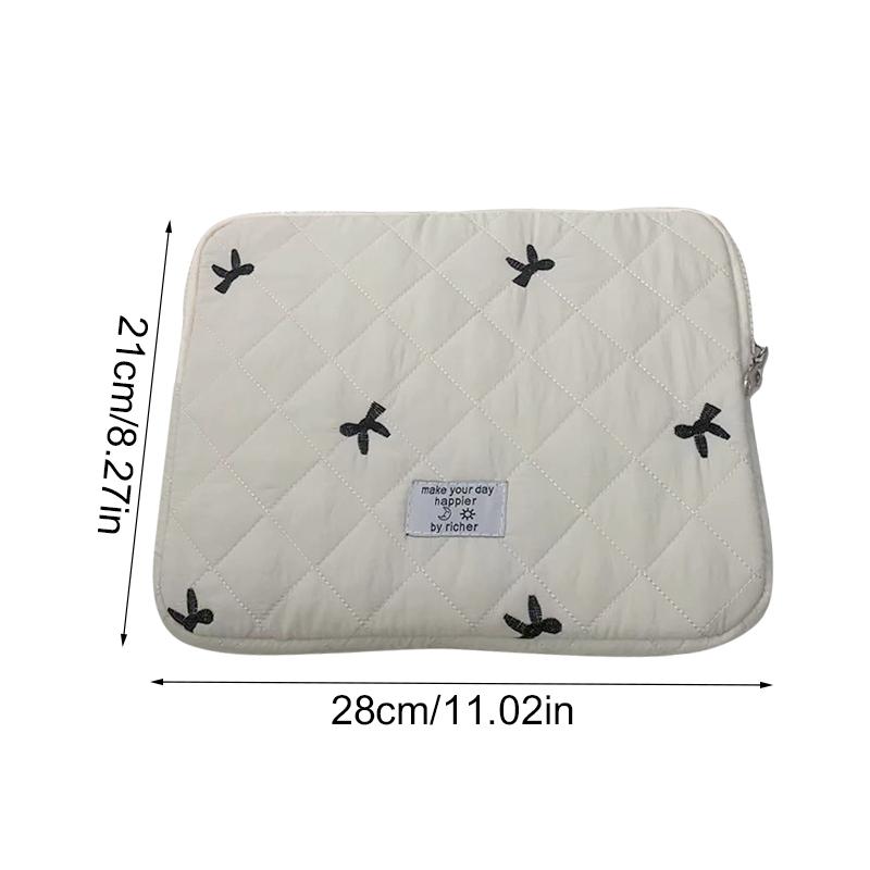 1 шт. вышитый милый бант для ноутбука, планшета, внутренняя сумка, корейский стиль для девочек, многоцветный ноутбук