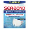 SeaBond, адгезивные пломбы для зубных протезов, оригинальные, верхние, 30 шт.
