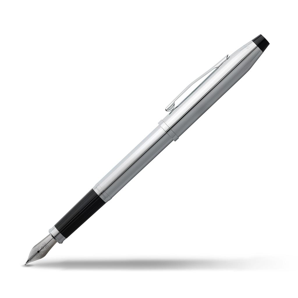 Cross Fountain Pen M Medium Point Century Chrome Genuine Imported Product 3509-M
