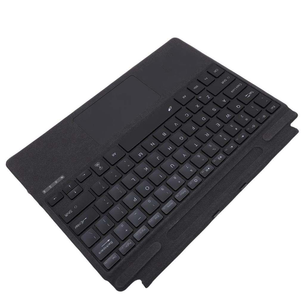 Беспроводная клавиатура для планшета, подходит для Surface Pro 11 10 9 8 X, портативная, супертонкая, с 7-цветной подсветкой, держателем для стилуса, тачпадом