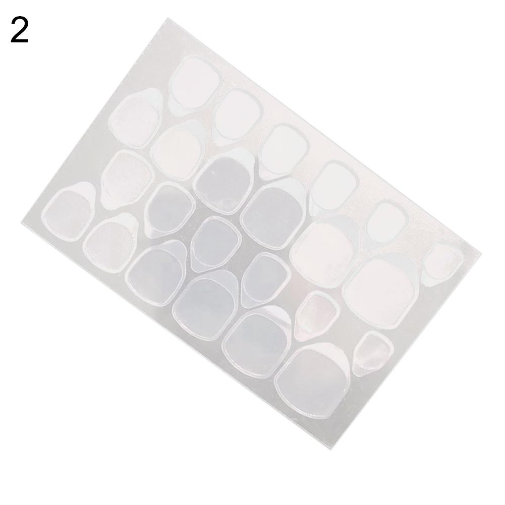Fancystyle Nail Art 24Pcs Double Sided Adhesive Glue Tapes Tabs Clear Manicure for Fake Tip