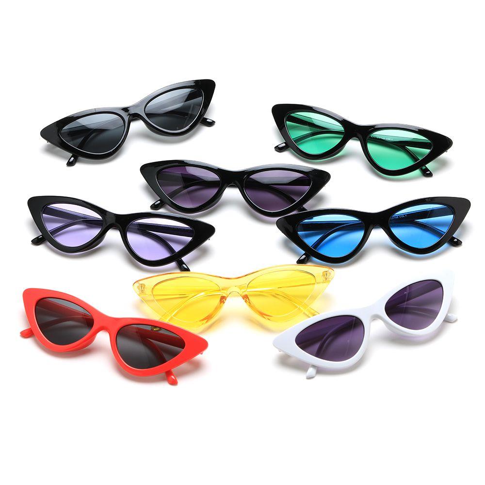Women UV400 Sun Shades Small Triangle Sunglasses Vintage Sexy Retro Sunglasses Female Shades