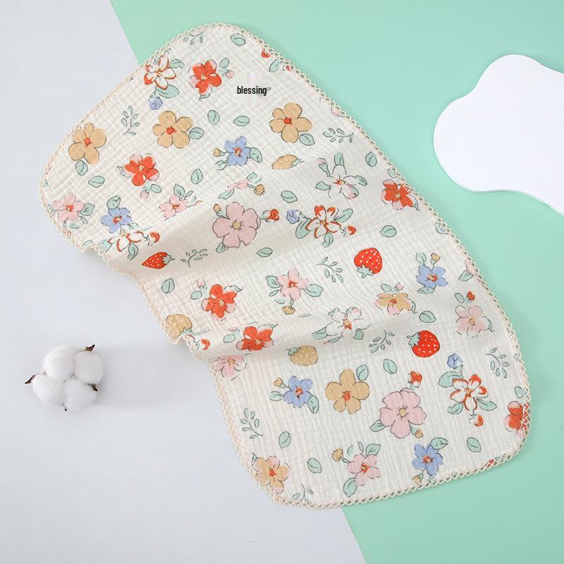 4-слойное хлопковое марлевое детское полотенце - Мягкое, Класс А, Маленькое квадратное для детей и использования в детском саду