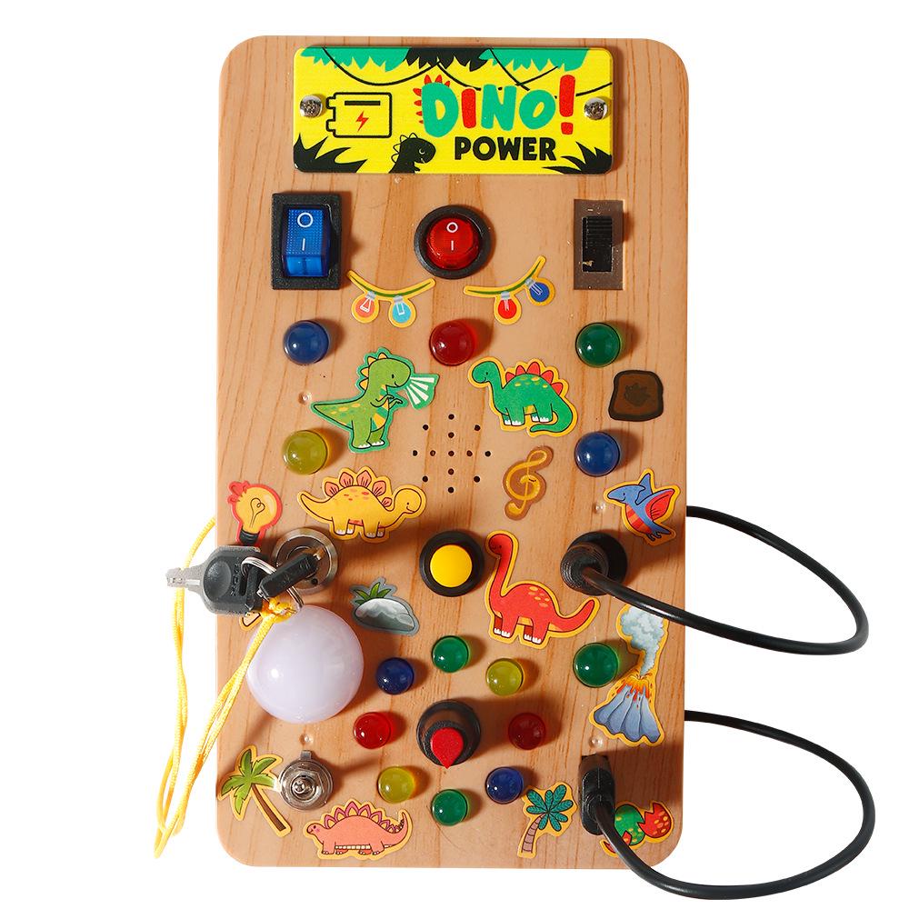 Cross-border Children's LED Interactive Busy Board Educational Toy