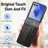 Кошелек Держатель для карт Кожаный чехол для Samsung Galaxy Z Flip7 Flip6 Flip 6 7 5 4 3 Flip4 Flip3 Flip5 5G Чехлы