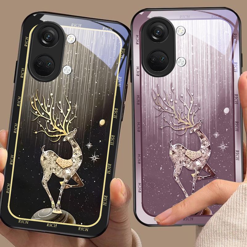 Звездная Ночь Олень Диаграмма Для OnePlus 6 6T 7 7T 8 8T 9 10 Pro 11R 12R 13R Nord CE 2T 2 3 Lite N20 N30 Ace 2 3 2V Стеклянный Чехол для Телефона