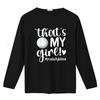 That s My Girl Proud Volleyball Mom M Women Fashionable T Shirt  Summer Top with Personality vintage Washed fashion Stretched