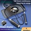 Upgraded Four-speaker Bluetooth Headphone Neck-hanger Wireless Sports Ultra Long Battery Life
