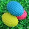 Pet TPR Rubber Toys, Sound Rugby, Dog Toys with Whistle Grinding Teeth, Teddy Golden Retriever Toys