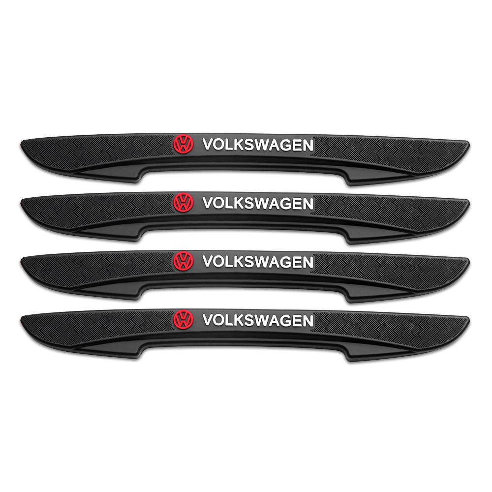 4pcs Rubber Car Door Edge Protector Anti Collision Strips For VW Volkswagen Polo Golf Tiguan Passat Interior Mouldings XEKB-V74 QR9