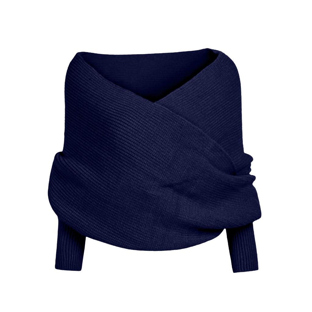 Вязаный шарф с косичками, Вязаный шарф с косичками с рукавами для женщин, Вязаный шарф с косичками, Шарф с рукавами