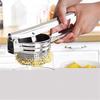 Side Hole Multi-function Manual Lemon Squeezer Stainless Steel Juicer Garlic Press Cocktail and Bar Tool