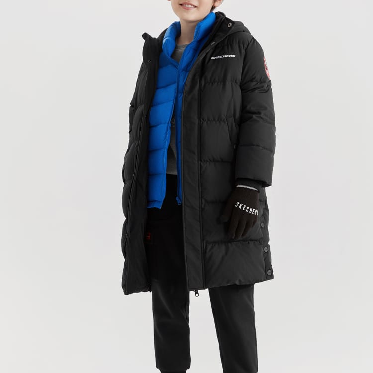 Skechers Детские утепленные куртки с капюшоном, средней плотности ткани, L422K054-0018