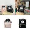 Sanrio Kuromi And My Melody Cartoon Pu Leather Backpack With Large Capacity For School And Daily Use