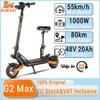 EU Stock KuKirin G2 Max Electric Scooter For Adult 1000W Motor 55KM/H Max Speed 55KM/H Max Speed 10 Inch Wilde Inflatable Tire