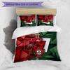 Portugal Football Printed Bedding 3 Piece Set Cozy Breathable Bed Cover Set as Housewarming Holiday Gift