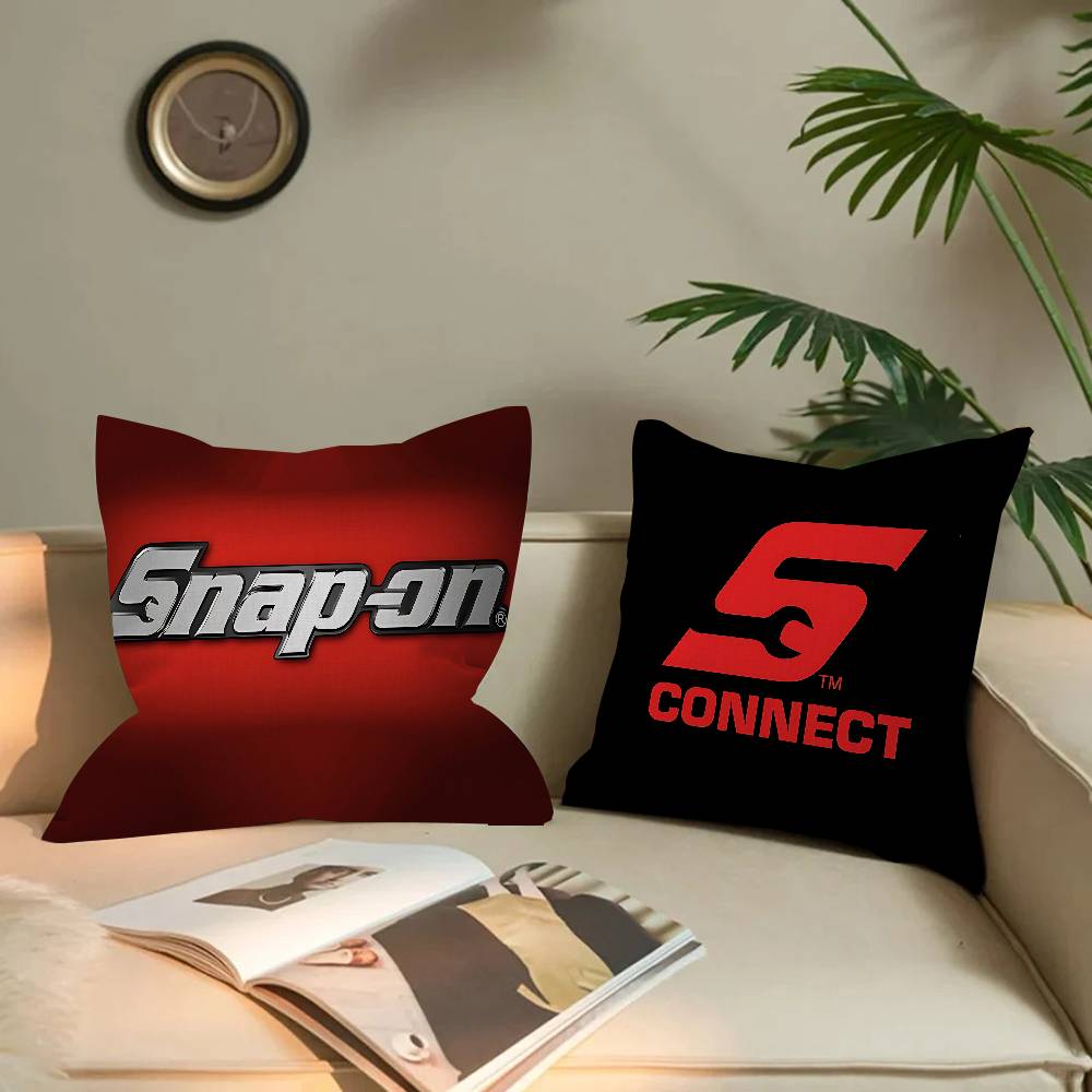 S-Snap On Logo Pillow Cushion Cover Pillowcase Living Room Sofa Home Decor