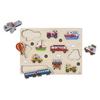 Wooden Puzzle for Children - Engelhart - Vehicles - Quality Buttons