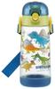 Skater Water Bottle, 500ml, Dinosaur Picture, One-Push, Plastic, for Boys, PDDR5