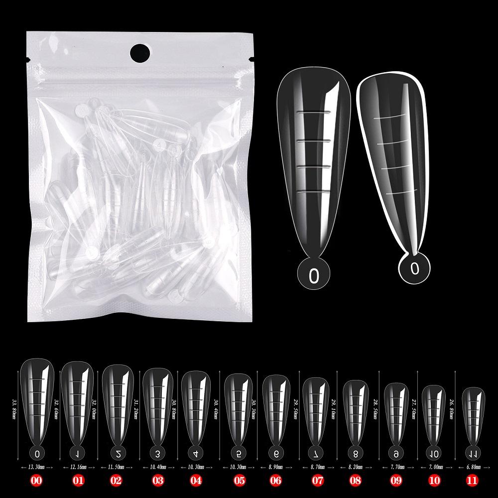 100 шт./кор. прозрачные острые типсы для наращивания ногтей форма для быстрого наращивания ногтей маникюрный инструмент