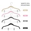 5/10pcs Clothes Hangers with Movable Clips Velvet Ultra Thin No Slip Rack Skirt Pants Hangers for