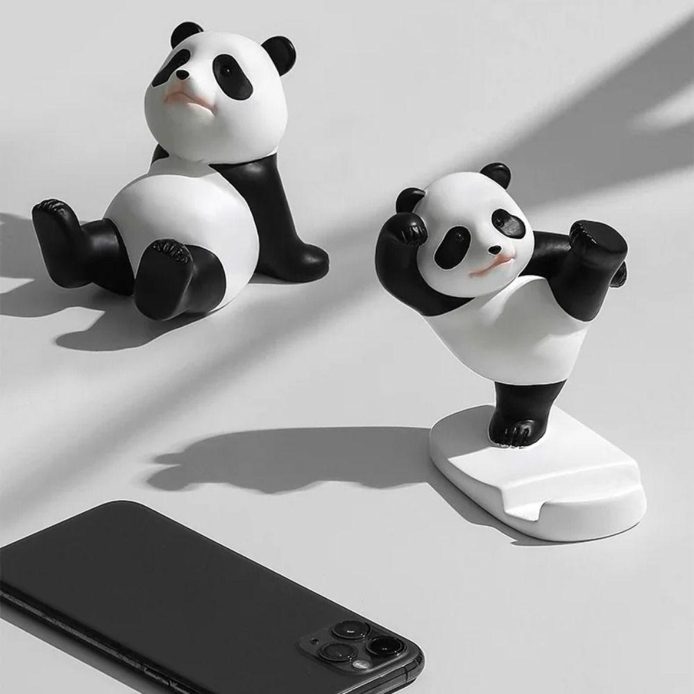 Plastic Panda Mobile Phone Holder Bracket Stands Mobile Phone Bracket  Desk Decor