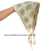 Flower Triangular HairScarf Knitted Small Square Scarf Ins Women's Headscarf  for Autumn
