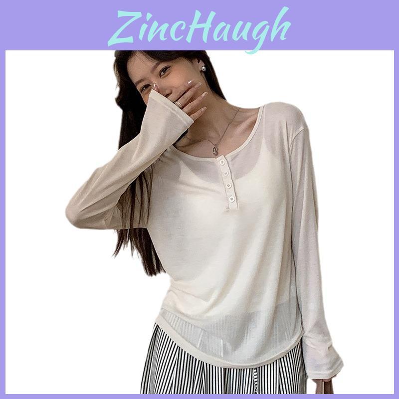 Tencel Long Sleeve Shirt With Button Detail For Women Summer Casual Wear