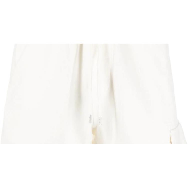 C.P. Company Drawstring Waist Solid Color Casual Shorts Men shorts White 12CMSB021A002246G103