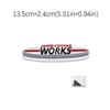 JOHN COOPER WORKS original letter car sticker for MINI JCW modified body front grille logo three-dimensional decorative decal