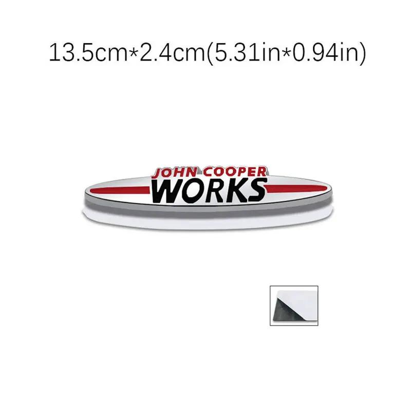 JOHN COOPER WORKS original letter car sticker for MINI JCW modified body front grille logo three-dimensional decorative decal