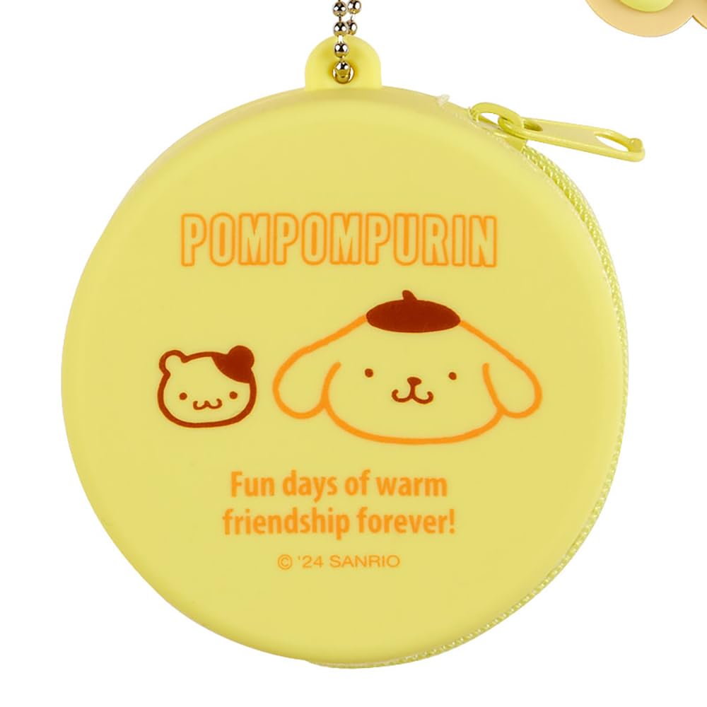 Sanrio Силиконовый Мини-чехол Брелок Pompompurin x x 3 Предмет с персонажем 240052 (6.5 6.5 см)