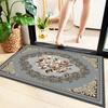 European Crystal Velvet Absorbent Floor Mat for Entrance, Bathroom, Bedroom, or Living Room - Washable.