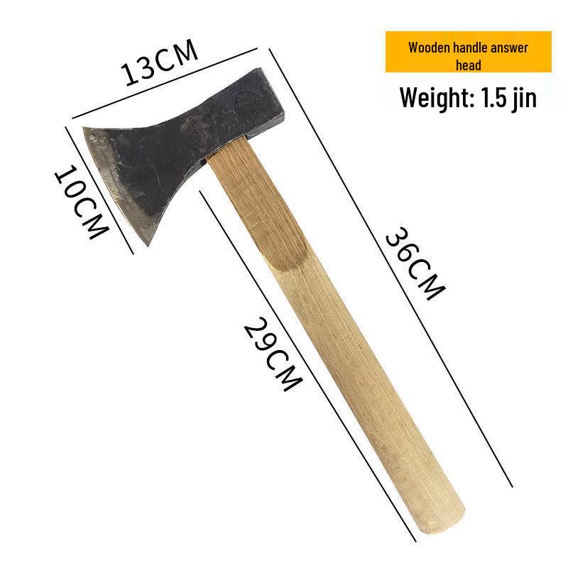 Топор для кемпинга из углеродистой стали: Универсальный инструмент для садоводства, выживания, пожаротушения и колки дров