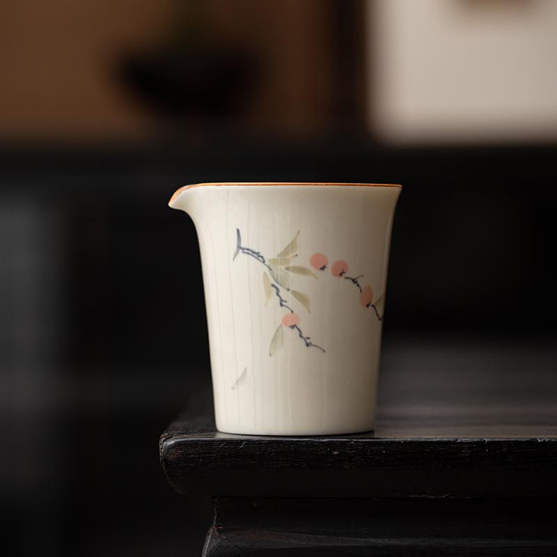 Фарфоровая расписанная вручную гайвань с крышкой, чаша с травой и деревом, серая, керамическая чаша для заваривания чая, простая чашка для чая в китайском стиле