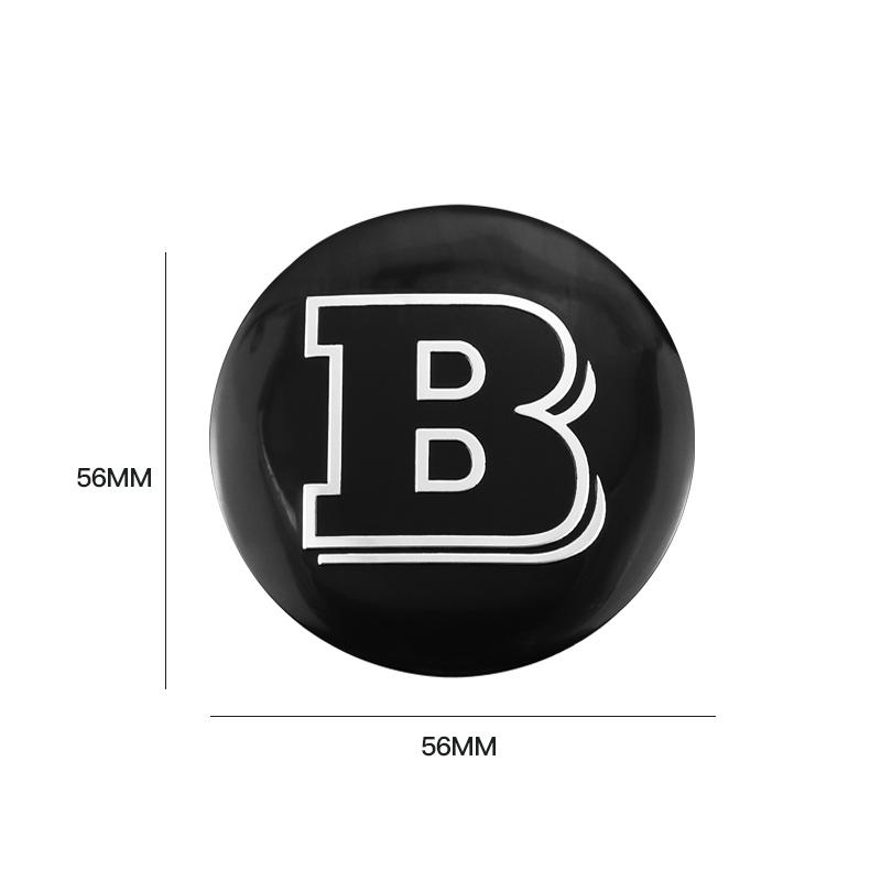 4 шт. 56 мм Наклейки на колпачки ступиц колес автомобиля Аксессуары для Mercedes Benz Brabus AMG Smart Maybach W205 W203 W206 W108 W124 W126