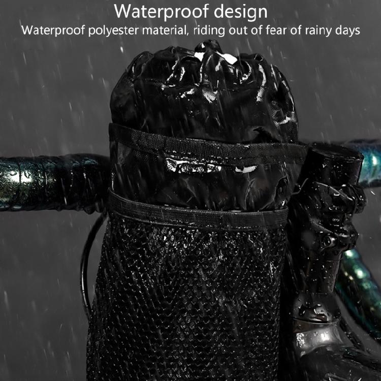 Bike Handlebar Stem Bag Cup Drink Holder Insulated Stem Bag Bike Storage Pouch