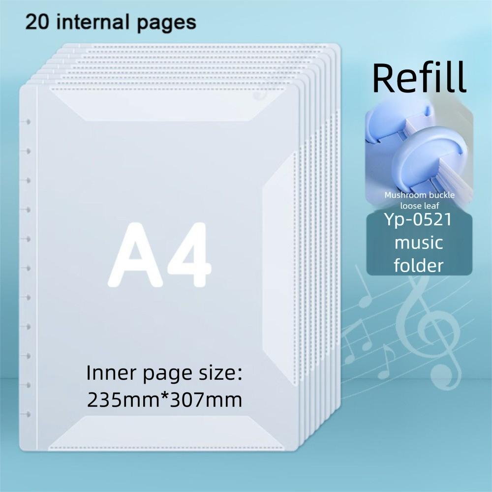 Прозрачная папка для нот формата А4, папка для фортепианных листов, креативный органайзер для хранения документов