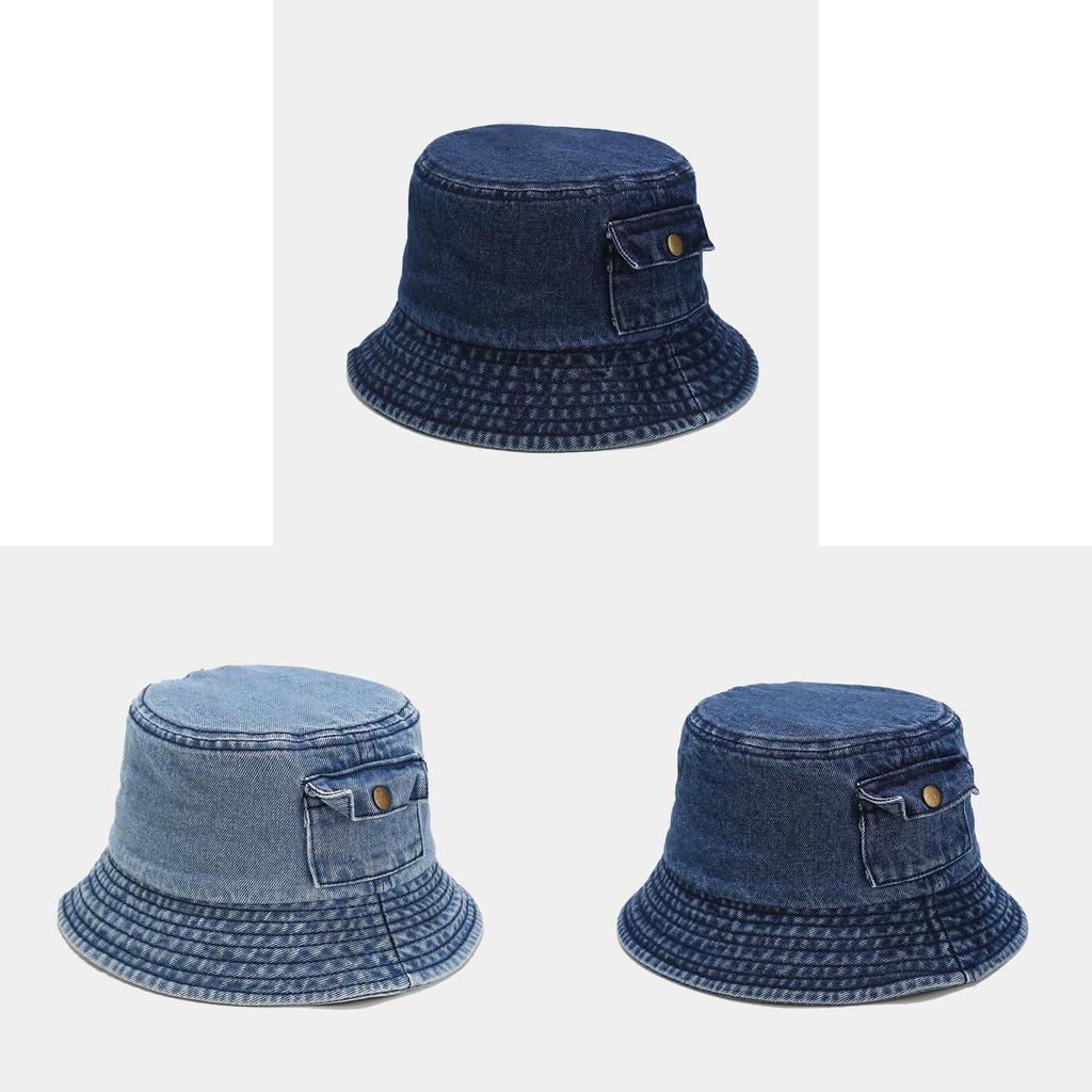 Минималистичная синяя ковбойская рыбацкая шляпа с дышащим дизайном для повседневных путешествий