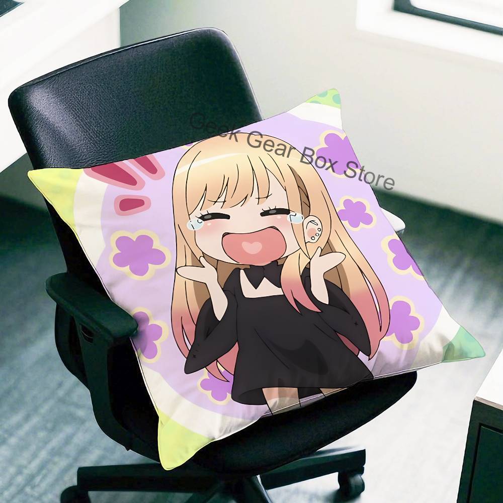 K-Kitagawa M-Marin Pillow Case Plush Pillow Cases Home Decoration Pillow Cover For Sofa Bed Chair Living Room