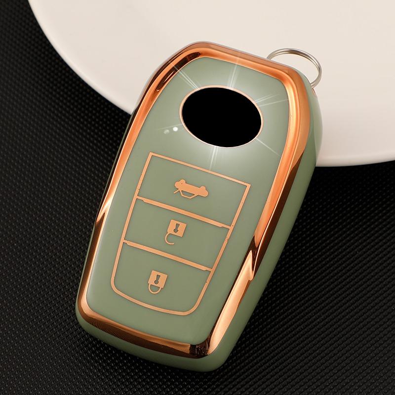 Car Key Case Cover for Toyota C-HR Rav4 Auris Avensis Prius Aygo Camry Corolla Land Cruiser 200 Prado Crown TPU Fob Shell Holder