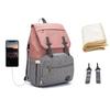LEQUEEN Diaper Bag Baby Care Nappy Bag Large Stroller Bag Organizer Mommy Bag Multifunction USB Backpack Outdoor Travel Backpack